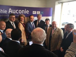 Déplacement de Jean-Christophe Lagarde en soutien à Sophie Auconie