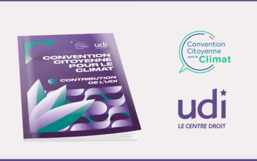 Convention Citoyenne pour le Climat : la contribution de l’UDI