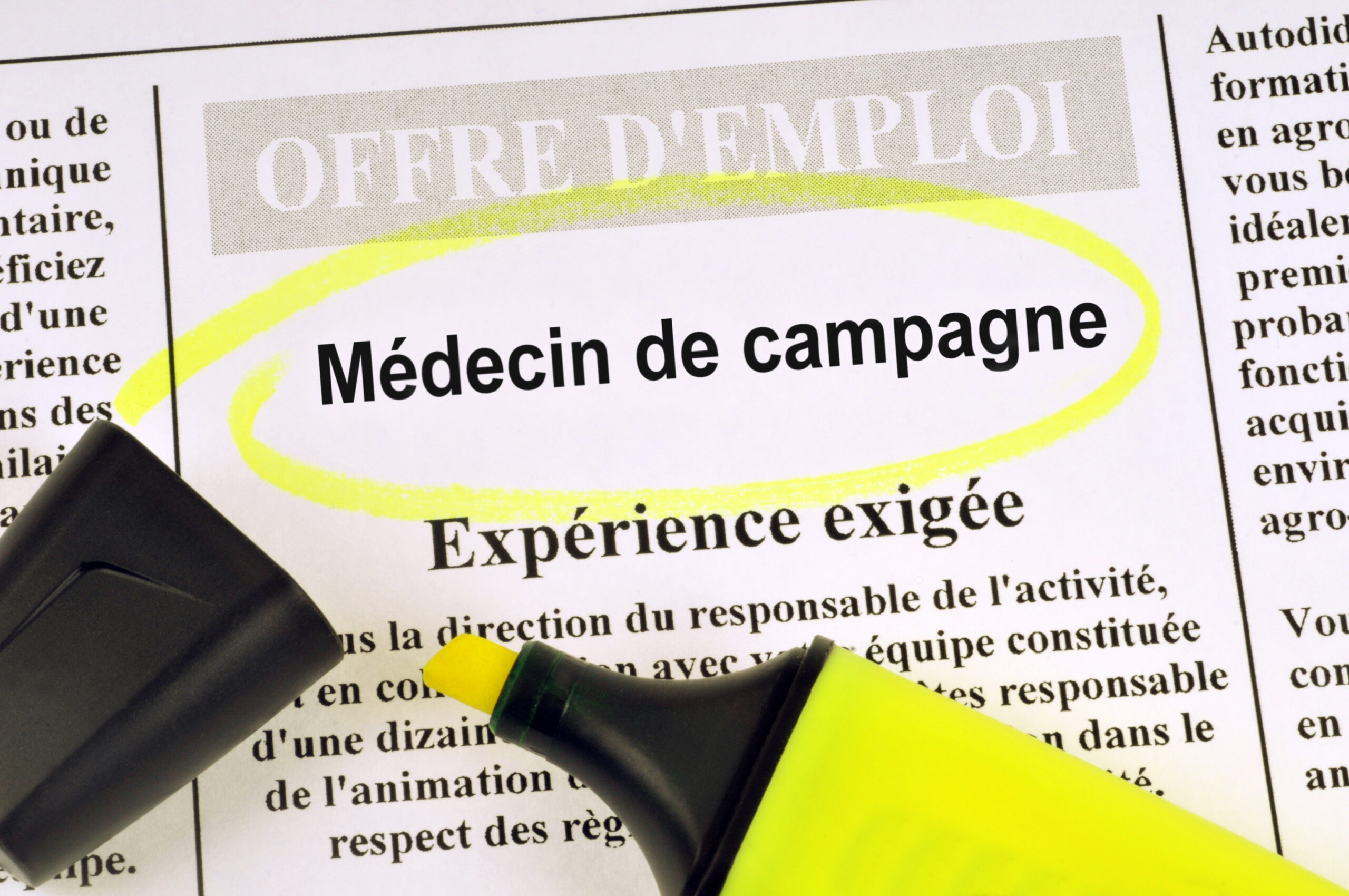Implantation des professionnels de santé dans les départements