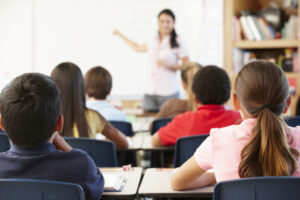 Teacher,And,Schoolchildren,In,Class