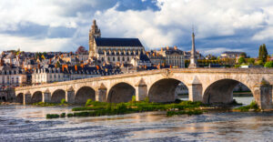 Landmarks of France – Historical Blois town, famous Loire valley
