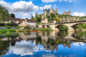 Angles-sur-l’Anglin historical village, Vienne department, France