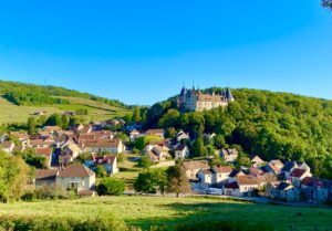 Wine-growing village of Saint-Aubin in Burgundy
