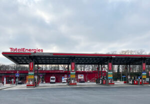 Zhidi, France – 01.29.2023: Total Energies gas station