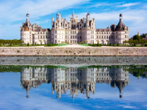 Chambord castle (chateau Chambord) in Loire valley, France