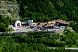 The Mont Blanc Tunnel is a highway tunnel between France and Italy, under Mont Blanc in the Alps. It links Chamonix in France with Courmayeur in Italy.